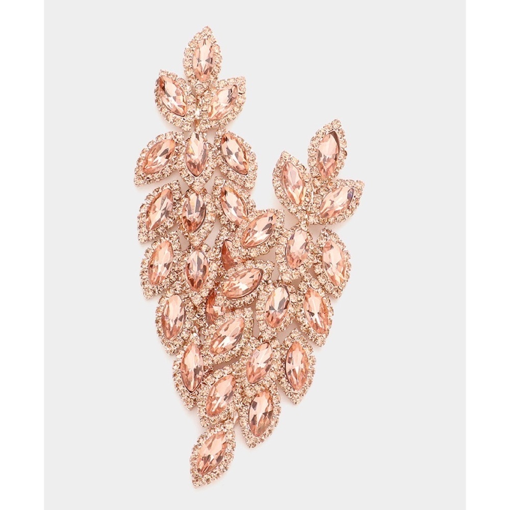 Crystal stone earrings